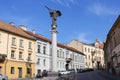 Scenic generic architecture in Uzupio, Old town of Vilnius, Lithuania