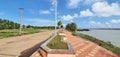 Scenic Godavari river banks in Rajahmundry, Andhrapradesh, India