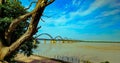 Scenic Godavari river in Rajahmundry Andhra Pradesh, India