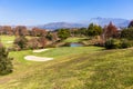 Scenic Golf Course Mountains