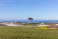 scenic golf course at the pacific coast in Pebble Beach Royalty Free Stock Photo