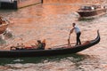 Scenic Grand Canal Gondolas in Venice, Italy - Serene Waterfront Cityscape