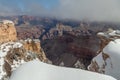 Scenic Grand Canyon in Winter Royalty Free Stock Photo