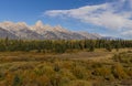 Scenic Grand Teton National Park Landscape in Autumn Royalty Free Stock Photo