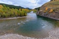 Scenic Gros Ventre River in Fall