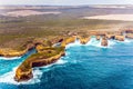 Scenic group of limestone cliffs