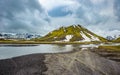 Scenic highland area of Landmannalaugar, Iceland