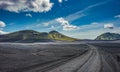 Scenic highland area of Landmannalaugar, Iceland