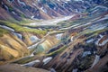 Scenic highland area of Landmannalaugar, Iceland