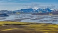 Scenic highland area of Landmannalaugar, Iceland