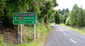 Signpost along the Forgotten World Highway