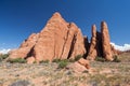 Scenic highway between Petrified Dunes and Fiery Furnace at Arches National Park Utah USA Royalty Free Stock Photo