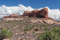 Scenic highway between Petrified Dunes and Fiery Furnace at Arches National Park Utah USA Royalty Free Stock Photo