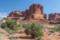 Scenic highway between Petrified Dunes and Fiery Furnace at Arches National Park Utah USA Royalty Free Stock Photo