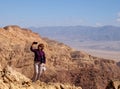 Scenic hike in Eilat Mountains. Royalty Free Stock Photo