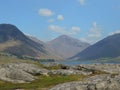 The scenic hills and lakes of the Lake District in spring