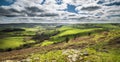 British Countryside Green Hills at Spring Royalty Free Stock Photo