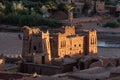 Scenic historic clay houses in the ancient UNESCO town of Ait Ben Haddou