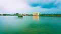 Scenic Houseboat cruise through backwaters of Alleppey, Kerala, India