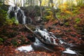 Scenic Hungarian water falls in Michigan upper peninsula Royalty Free Stock Photo