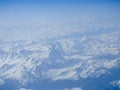 Swiss Alps aerial view