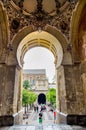 Scenic indoor sight in the Mosque Cathedral of Cordoba