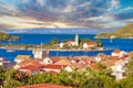 Scenic island of Vis waterfront view Royalty Free Stock Photo