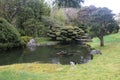 Scenic Japanese Tea Garden in Golden Gate Park in San Francisco, California, the USA Royalty Free Stock Photo