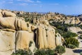 Scenic Jumbo rock in Joshua Tree National Park Royalty Free Stock Photo