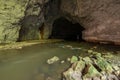 Scenic karst cave and river in national park Rakov Skocjan in Slovenia