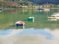 Scenic Kenepuru Sound images of water`s edge and boats