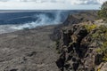 Scenic Kilauea Crater vista, Volcanoes National Park, Big Island, Hawaii Royalty Free Stock Photo