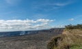 Scenic Kilauea Crater vista, Volcanoes National Park, Big Island, Hawaii