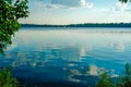 Scenic Lake Harriet in Minneapolis, Minnesota on a sunny summer afternoon