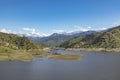 Scenic lake Kaweah in three rivers at the entrance of Sequoia national park