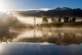 Scenic lake matheson  new zealand Royalty Free Stock Photo