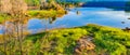 Scenic lake in the middle of Sri Venkateswara biosphere in Tirupati, Andhrapradesh, India