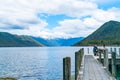 Scenic Lake Rotoroa in Nelson Lakes National Park South Island Royalty Free Stock Photo