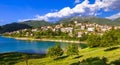 Scenic lake Turano , Itay Royalty Free Stock Photo