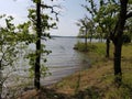 Scenic Lake View of Lake Nocona Texas Royalty Free Stock Photo