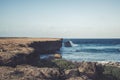 Scenic and arid landscape of Aruba