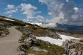 Scenic landscape of the Austrian Alps of the Dachstein