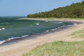 Scenic landscape of Baltic sea beach Royalty Free Stock Photo
