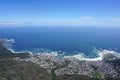 Scenic landscape of Camp bay, Cape town, South Africa Royalty Free Stock Photo