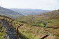 Scenic landscape of the English Lake District and fields in spring Royalty Free Stock Photo