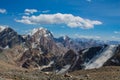Scenic landscape in Fan mountains in Pamir, Tajikistan