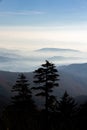 Sunrise in Cades Cover in the Great Smoky Mountains National Park in Tennessee Royalty Free Stock Photo