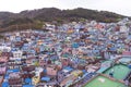 Scenic landscape of Gamcheon Culture Village in Saha District, Busan, South Korea