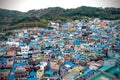 Scenic landscape of Gamcheon Culture Village in Saha District, Busan, South Korea