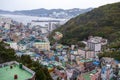 Scenic landscape of Gamcheon Culture Village in Saha District, Busan, South Korea